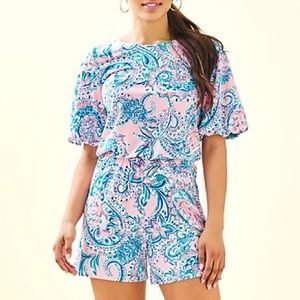 NEW LILLY PULITZER BRITTON ROMPER